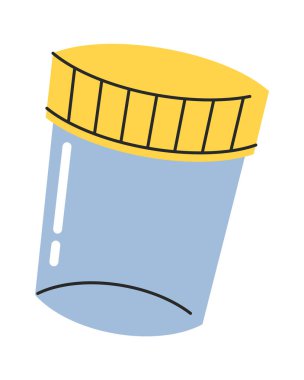 Analiz kabı plastik kavanoz tıbbi laboratuvar ekipmanları