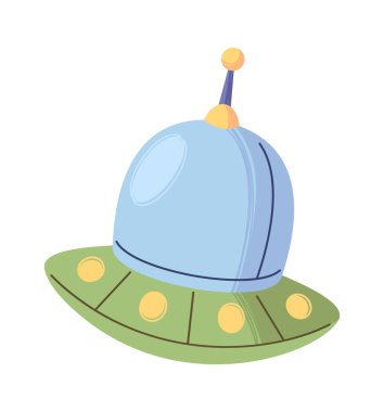 Tatlı uzay gemisi hayali uçan daire.