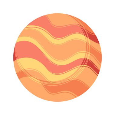 Dış uzay fantezi gezegeni karikatür kozmik vücut