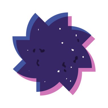 Sanatsal grunge risograph çiçek element dokusu