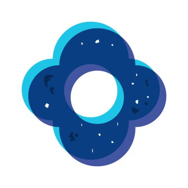 Taneli desenli risograf geometrik element renkli baskı