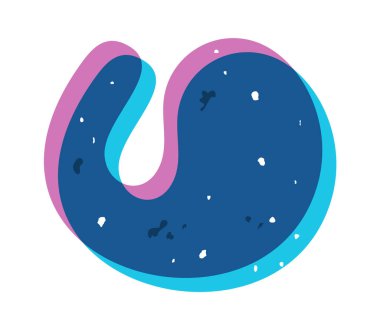 Soyut sıvı trend risograf damlası tahıl etkisi