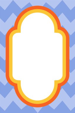 Retro dekoratif çerçeve boş afiş moda deseni