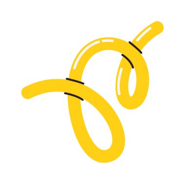 Kıvrımlı kıvrımlı baloncuk karikatür ögesi