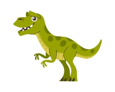 Tyrannosaurus Rex sevimli çizgi film dinozor yırtıcı karakteri