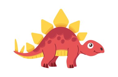 Komik çocuksu dinozor çizgi film karakteri