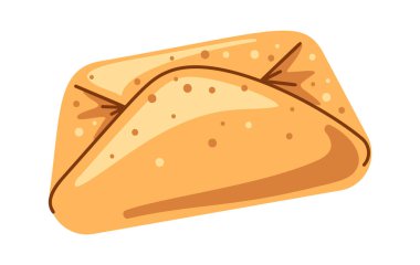 Zarf şekilli çörek fırını ürünü ev yapımı gıdalar.