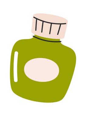 Yeşil renk akrilik boya sıvı pigment şişesi