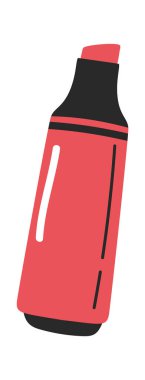 Kırmızı keçeli kalem işaretleyici çizim ögesi