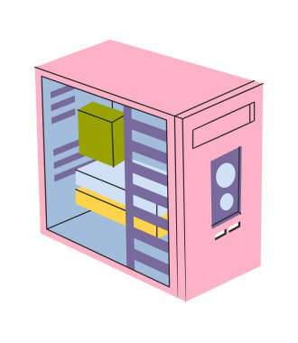 Kişisel bilgisayar sistemi vaka donanım