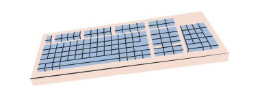 Bilgisayar klavyesi kişisel kablosuz taşınabilir oyun aksesuarı