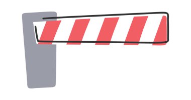 Demiryolu bariyerleri el yapımı elementleri engelliyor