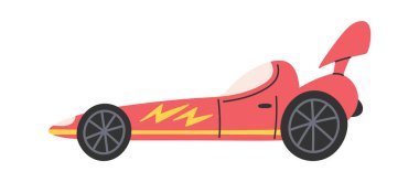Spor yarış arabası elle çizilmiş çocukça yazdırma ögesi