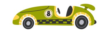 Formül modeli spor araba elle çizilmiş karalama ögesi