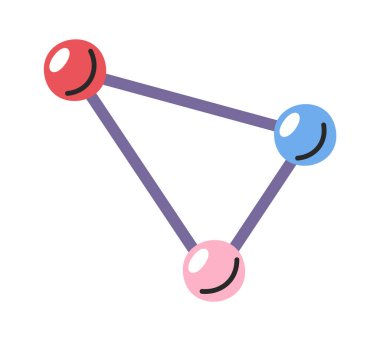 Atomik moleküler kafes elle çizilmiş kimya bilimi karalaması