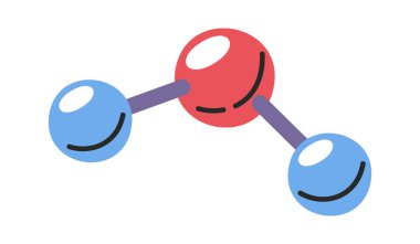 Kimyasal molekül yapısı elle çizilmiş atomik kafes karalaması