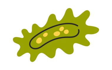 Bakteriler en basit organizma elle çizilmiş mikrobiyoloji bilimi