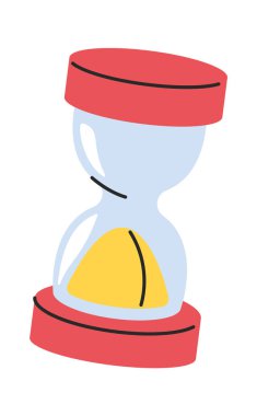 Kum saati elle çizilmiş eğitim zamanlayıcısı karalaması