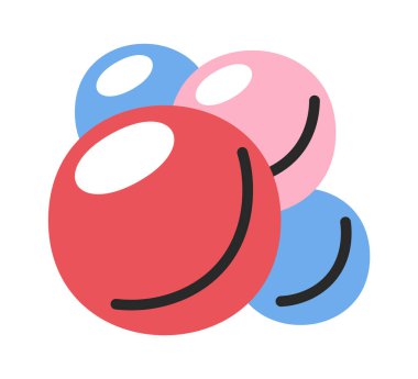 Renkli molekül topları bilim eğitimi el çizimi karalama