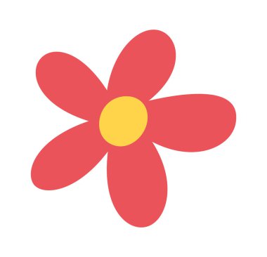 Kırmızı çiçek tomurcuğu el şafağı dekoratif tasarım elementi