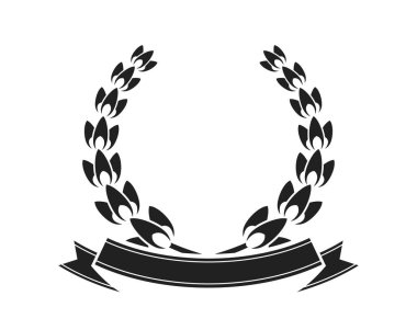 Laurel çelenk ödüllü logo tasarımı nişan dekorasyonu