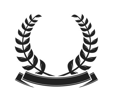 Laurel çelenk arması sembolü ödül süsü bırakıyor.
