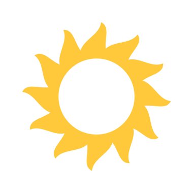 Canlı sarı güneş doğal yaz mevsimi elementi