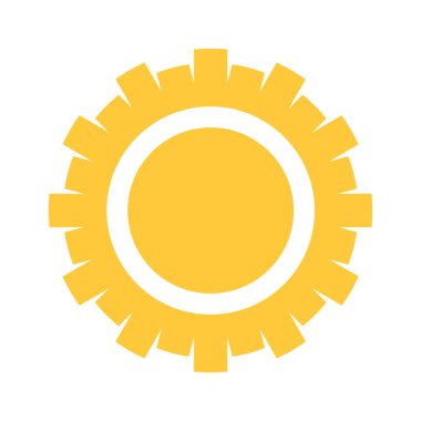 Sarı güneş yaratıcı güneş enerjisi tasarımı