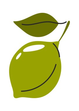 Yeşil kireç meyveli el vitamin yiyeceği