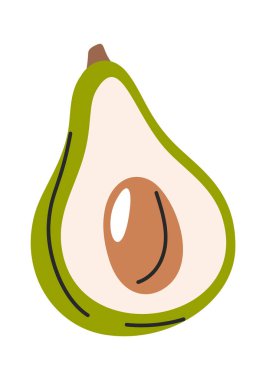 El yapımı yeşil avokado organik meyve.