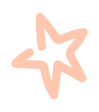 Parıldayan yıldız gecesi gökyüzü elle çizilmiş element