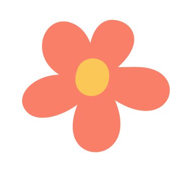 Karalama kırmızı çiçek el basit yazdırma