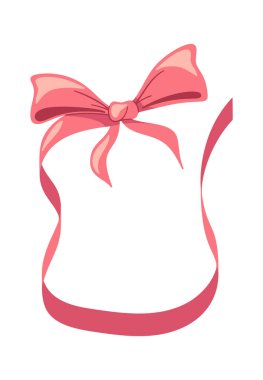 Şirin yay çerçeve el çizimi kurdele tasarımı