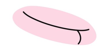 Uçan tabak el çizilmiş köpek oyuncağı.