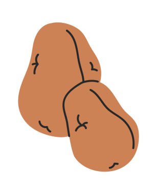 Patatesler, sebze pazarı ürünleri.