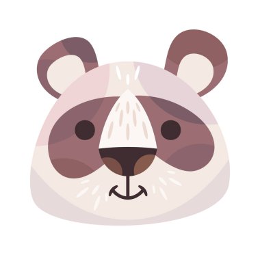 Panda sevimli çizgi film karakteri hayvan avatarı