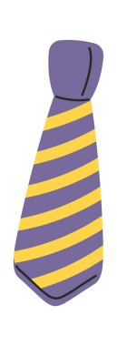 Çizgili kravat, el çizimi bekarlığa veda takımı tasarımı