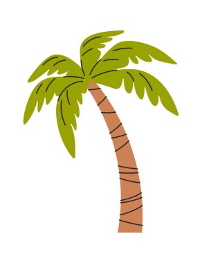 Palmiye ağacı tropikal el yapımı element