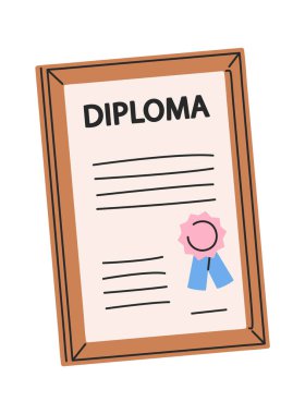 Mezuniyet diploması çerçeve eli akademik diploma aldı