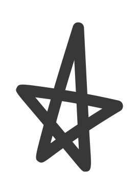 Yıldız el çizimi efekt tasarımı graffiti ögesi