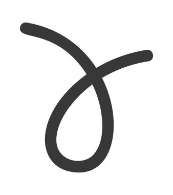 Siyah çatlak çizgi tasarım ögesi yarım yamalak karalama