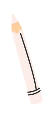 Beyaz kalem deseni çizim aracı tasarımı dikiliyor