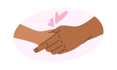 Ebeveyn çocuk el bir çizgi film tasarımı ögesi