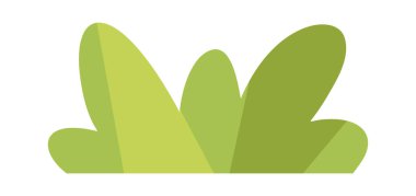 Yeşil çalı doğal bitki tasarımı elementi