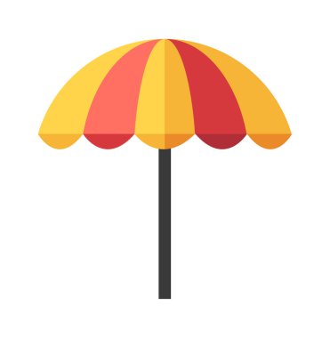 Renkli şemsiye park ekipmanları kafeterya güneş kremi