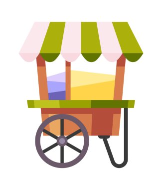 Tekerlekli içecek standı eğlence parkı ekipmanları