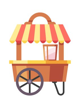 Gezici yerel kafe eğlence parkı yiyecek standı