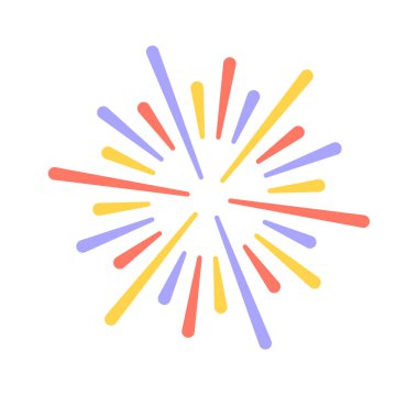 Patlamayı selamla çizgi film tasarım elementi