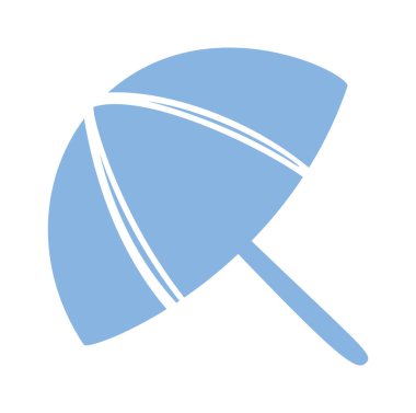 Şemsiye gölgesi boho yaz plajı tasarım elementi