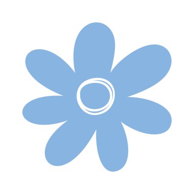 Şirin boho çiçeği yaz çiçeği tasarım elementi